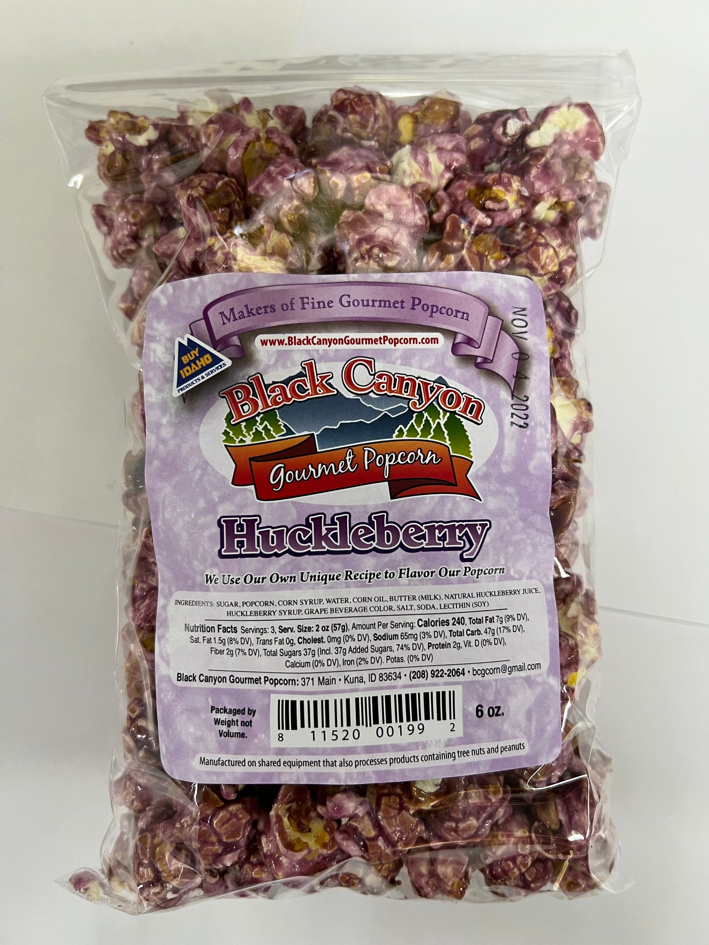 Huckleberry Gourmet Popcorn