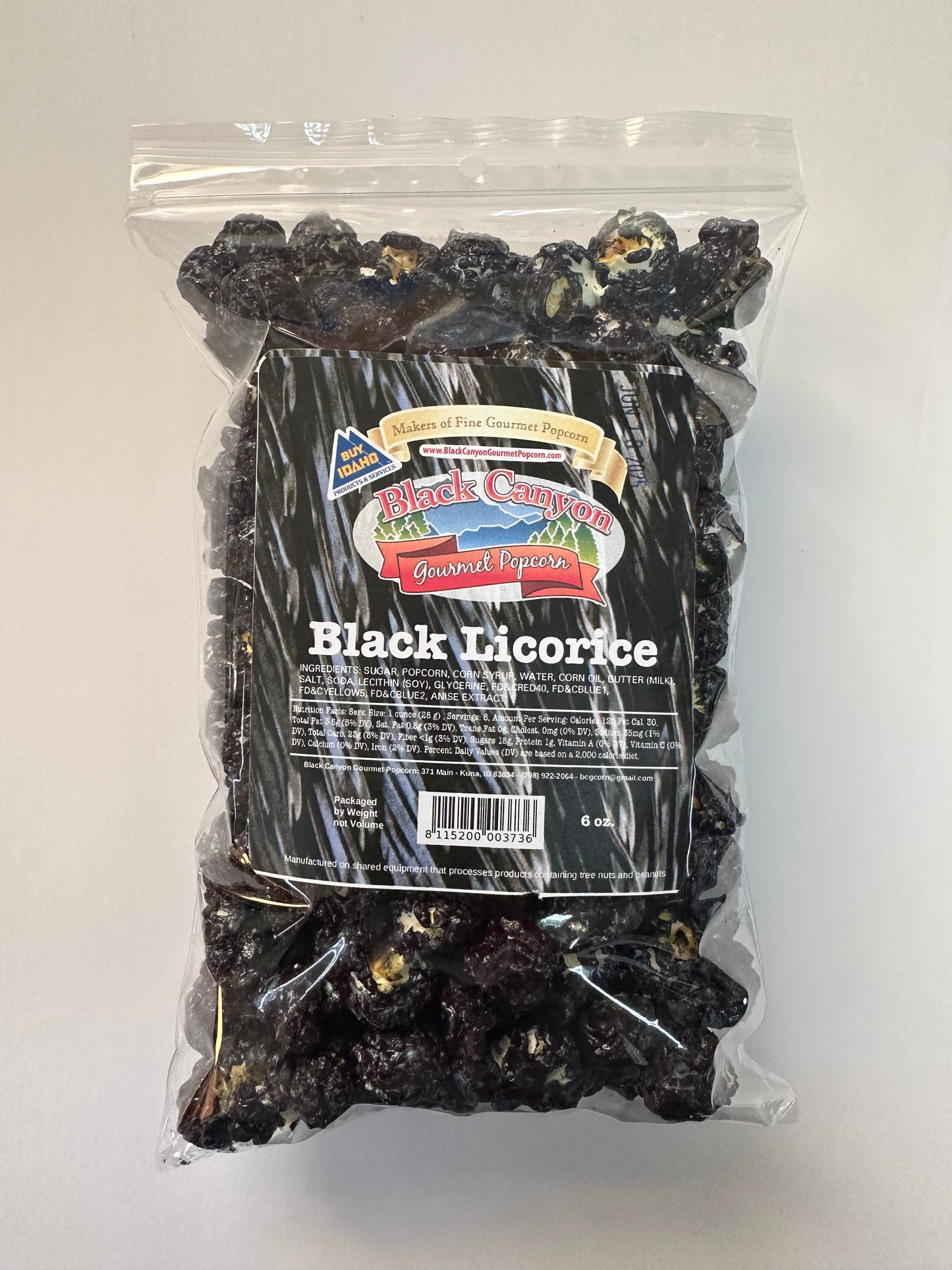 Black Licorice Gourmet Popcorn